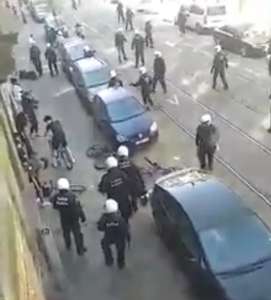 الشرطة البلجيكية استعملت القوة لتفريق المتجمهرين
